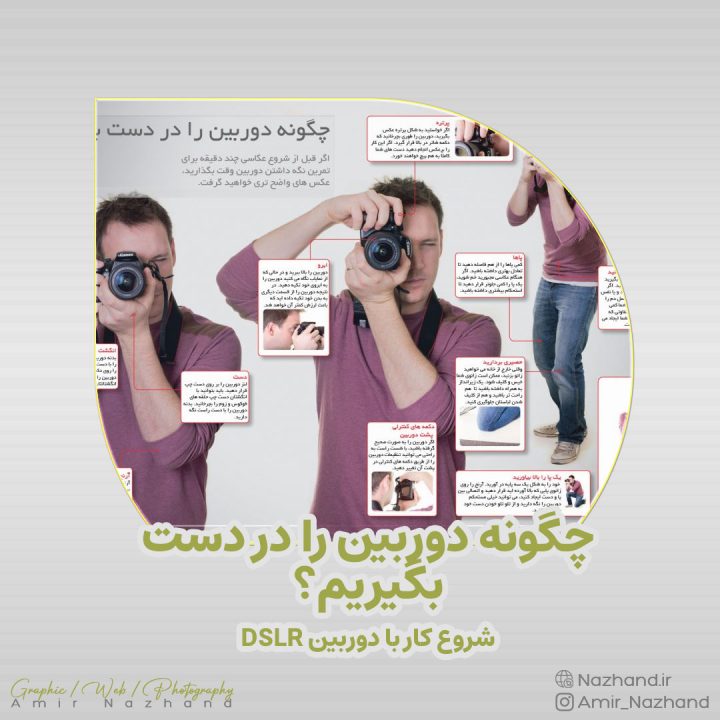 چگونه دوربین را در دست بگیریم؟ شروع کار با دوربین DSLR